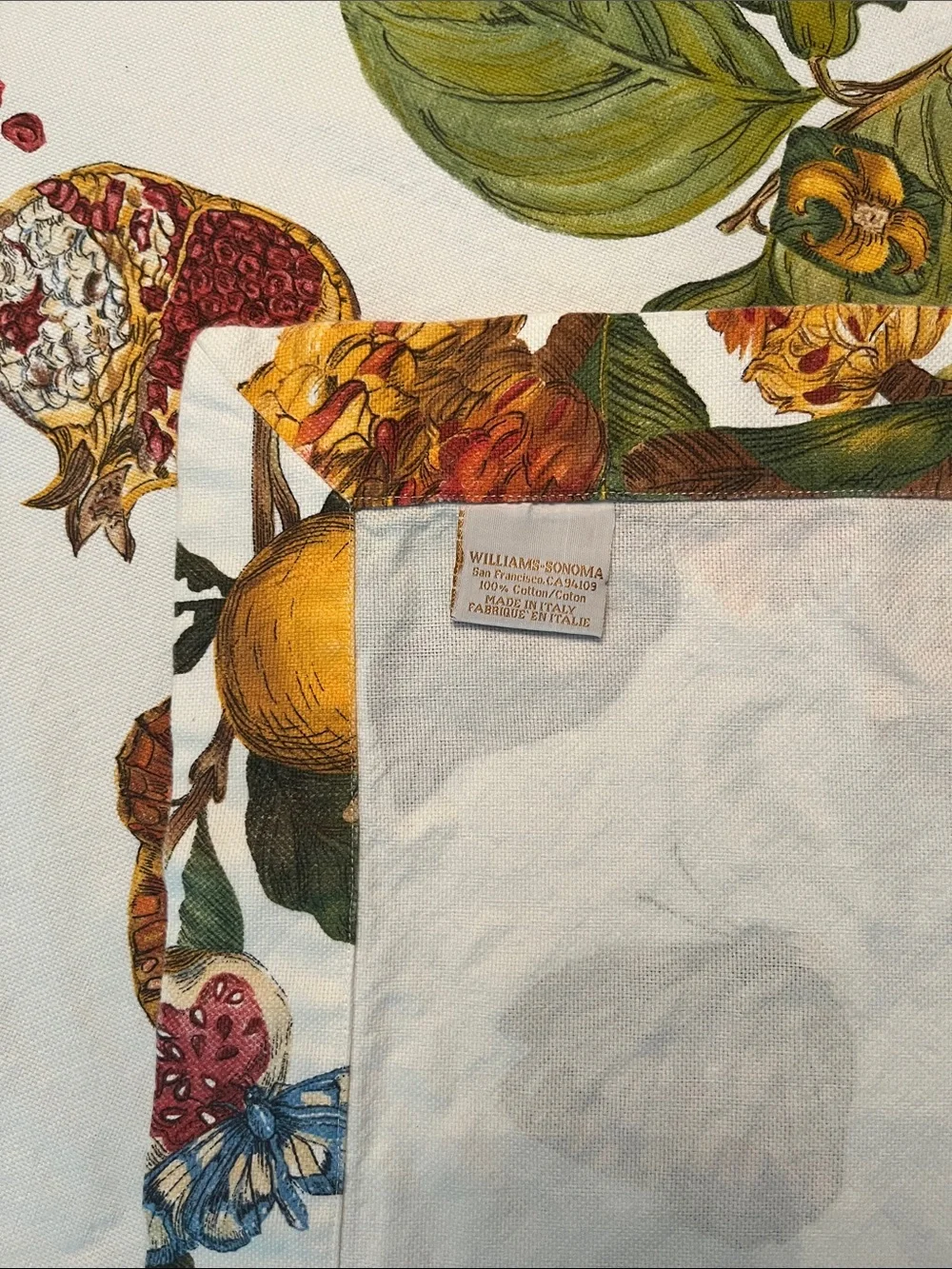 Williams Sonoma tablecloth